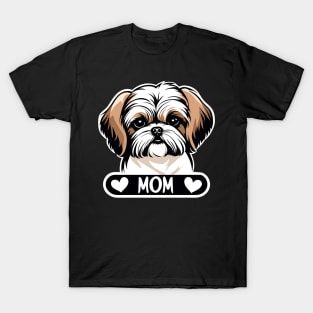 Dog Mom Puppy Sweet Shih Tzu Dog Loves Her Mama T-Shirt